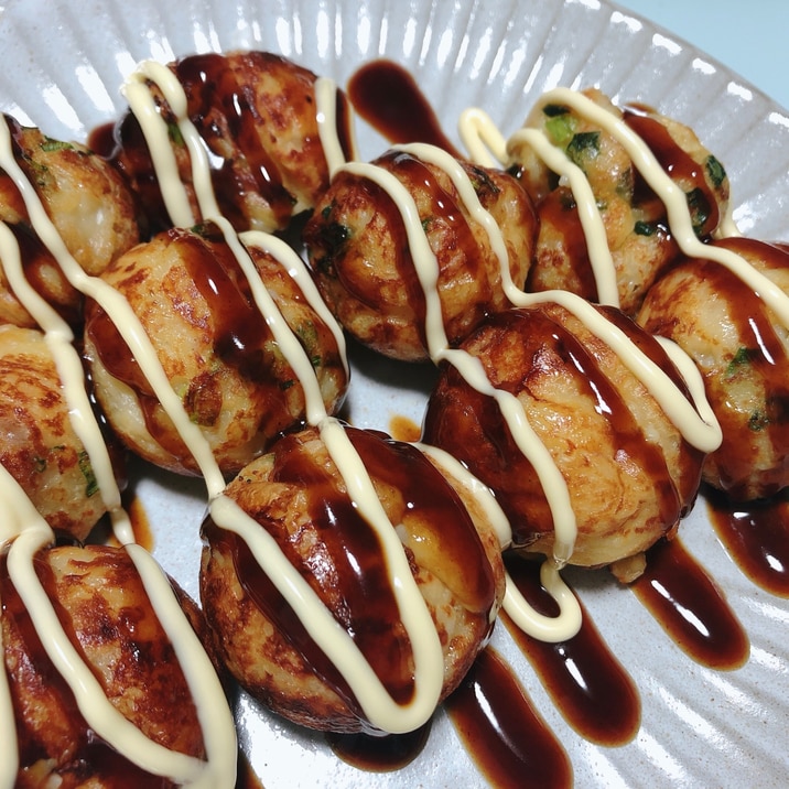 たこ焼き粉なしで 小麦粉で作る たこ焼き レシピ 作り方 By あおい ᴗ 楽天レシピ